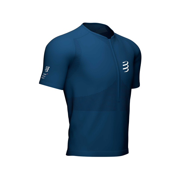 Trail half-zip fitted SS top