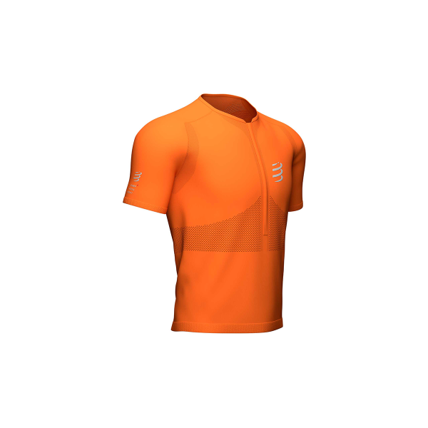 Trail half-zip fitted SS top
